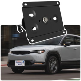 Anti-Theft License Plate Holder Compatible with Mazda CX-30 2020-2024, Mazda CX-50 2020-2024, Front Grille License Plate Bracket Mounting Kit, No Drill Bumper Frame