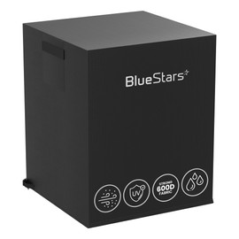 BlueStars 24x24x30 Central Air Conditioner Cover for Outside Units - Waterproof Heavy Duty AC Cover for Outdoor Winter - Premium Black Edition