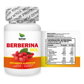 Berberina Hcl 60 Cápsulas, Calidad Premium Sabor Natural