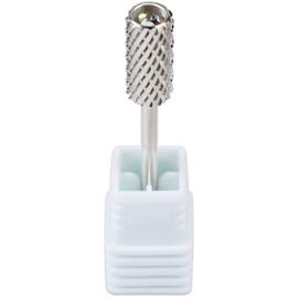 PANA Crystal Top Nail Drill Bits - 3/32'' Large Barrel Silver Carbide Bits 2X Coarse - Suitable for Manicure Pedicure Cuticle Gel Polishing Beginners Bits