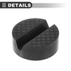Motoforti Universal Jack Pad, Rubber, Black, 2 Pcs