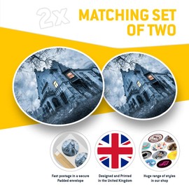 Vinyl Stickers (Set of 2) 20cm - Haunted Hill House Horror Movie #16191