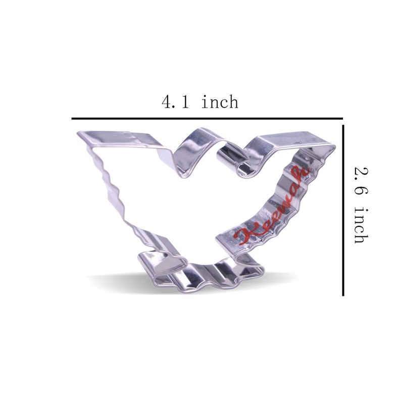 Keewah 4.1 inch American Eagle Cookie Cutter - Stainless Steel