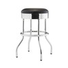 TRINITY Heavy Duty 25-Inch Backless Swivel Bar Stool for Kitchen,