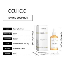 Tónico Facial Eelhoe Ácido Glicólico 7% Control Grasa 240ml