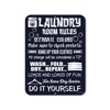Laundry Room Decor, Laundry Room Rules, 9 inch x 12
