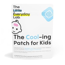 The Everyday Lab The Cool-ing Patch for Kids | Parches de Gel Frio para Ninos y Bebes | Efecto Frio Inmediato Sin Refrigeracion | 3 Pack Sobre con 4 P