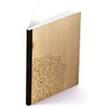A5 Wooden Notebook – Engraved Mandala – Real Wood Notebook