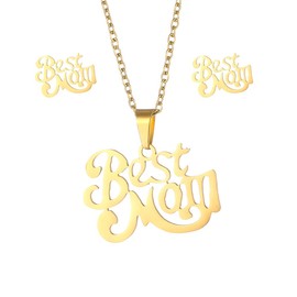 Best Mom Gifts from Daughter Son Mom Necklace and Earrings Set Mother Earrings Necklaces for Women Mother Mothers Day Gifts for Mom Birthday Christmas Gifts for Mom Long Distance Gifts for Women