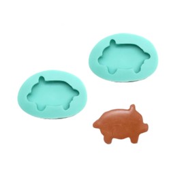 Mexican bread silicone mold, mexican sweet bred mold miniature mold candle embeds mold, soap making mold (Piggy silicone mold)