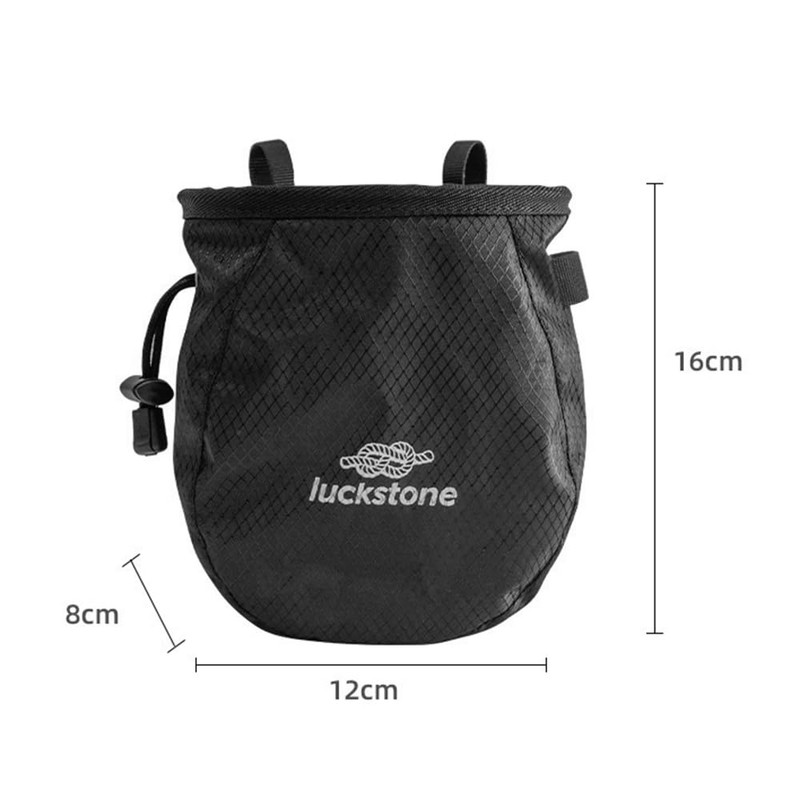 Rock Climbing Chalk Bag Adjustable Waist Belt Drawstring Bag with