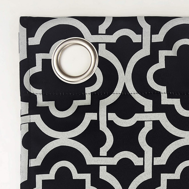 Sun Zero Barnett Trellis Blackout Grommet Curtain Panel, 40" x