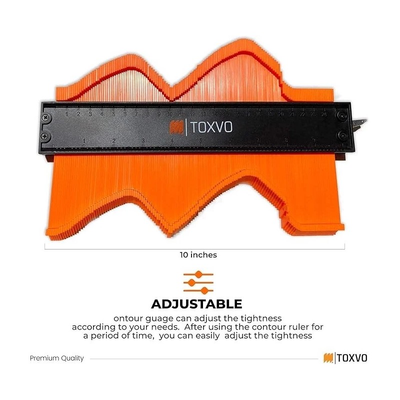 DECOMIL Contour Duplication Gauge | Contour Gauge Profile Tool