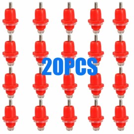 Unbranded 20PCS Chicken Water Nipples Bird Drink Water Chicks Quail Hen Poultry NEW