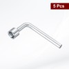 sourcing map 5pcs l Shaped Angled Open Hex Socket Wrench