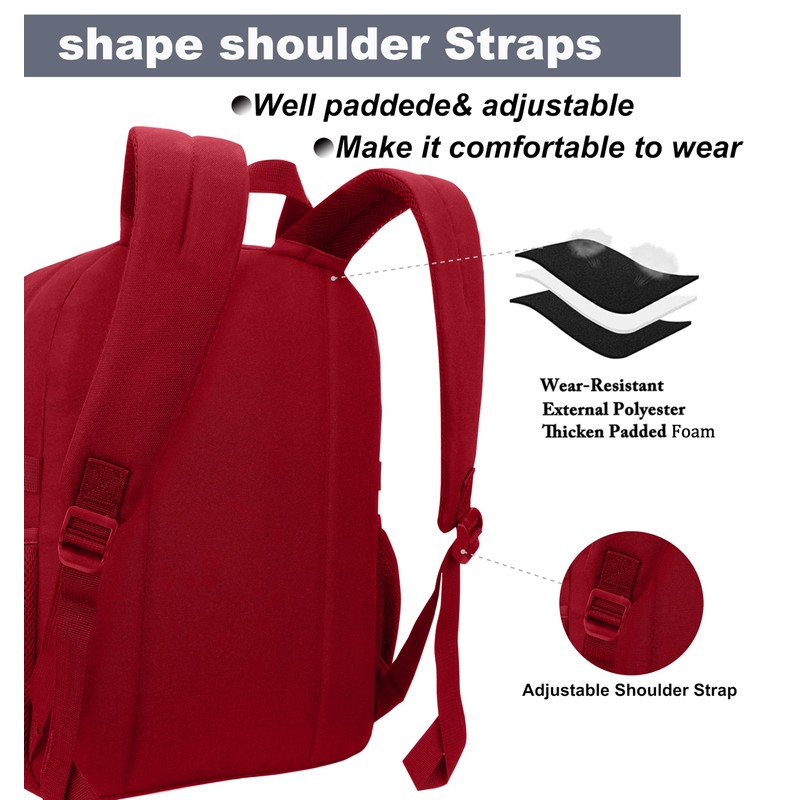 SUPACOOL Casual Backpack for Men and Women, School Backpack for