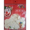 GLOBO CORAZÓN BLANCO 10x10"/25x25CM PAYASO BOLSA CON 50 PIEZAS