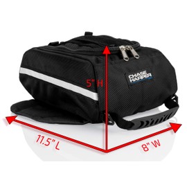 Chase Harper USA 1700M Black Mini Aeropac Magnetic Tank Bag - Water-Resistant, Industrial Grade Ballistic Nylon w/Thermo-Plastic Insert, Anti-Scratch Bottom, Super Strong Neodymium Magnets