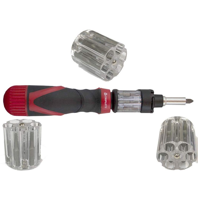 Triplett TPAL-X Professional Autoloader 12-in-1 Multi-Bit Ratcheting Screwdriver