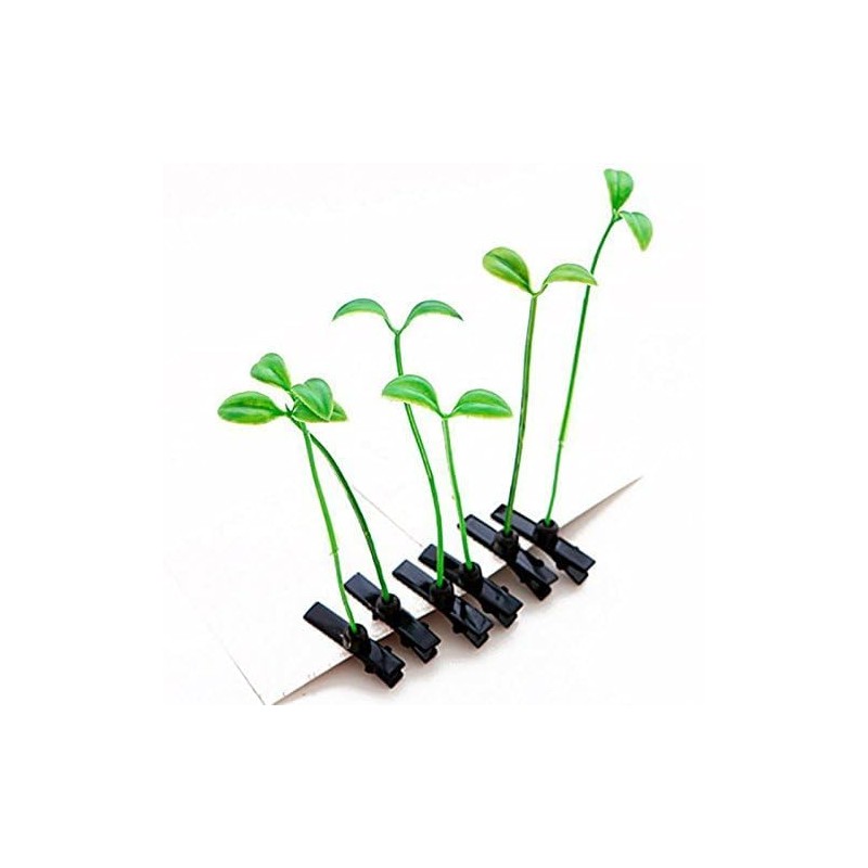 Set of 9 Eco Grass Hair Claws - Natural Look