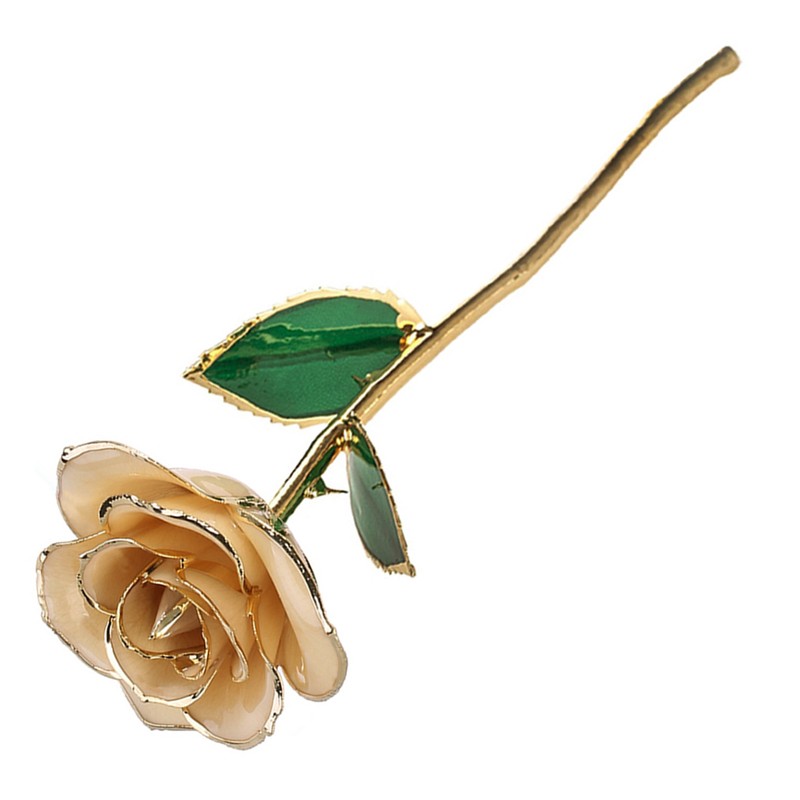 Gold Rose 24K Gold Plated Rose Gift Ornament for Birthday