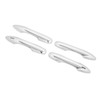 4PCS Exterior Door Handle Cover Trim ABS Chrome Self Adhesive