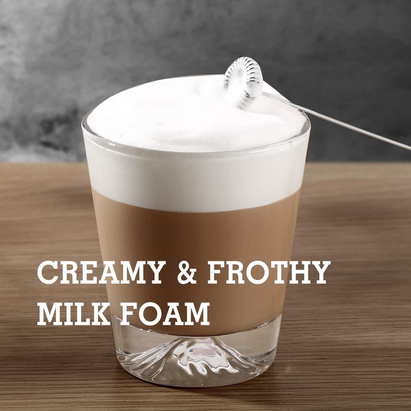 SIMPLETaste Milk Frother Handheld Battery Operated Electric Foam Maker, Drink