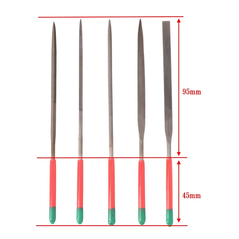 Takagi Precision File for Metal, Set of 5, 5.5 inches