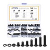 DTGN 149Pcs M6-1x8/10/12/16/20/25/30mm Button Head Socket Cap Screws - Carbon