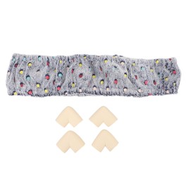 Rug Hooking Frame Cover Elastic Band Punch Needle Gripper Strip Flannel Cover for Cross Stitch Embroidery Hoop 40x40cm Dark Blue