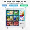 iSPECLE Deep Freezer Organizer Bins - 3 Pack Large Freezer