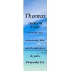 Thomas "Seeker of Truth" Keepsake Name Meaning Bookmark with Verse