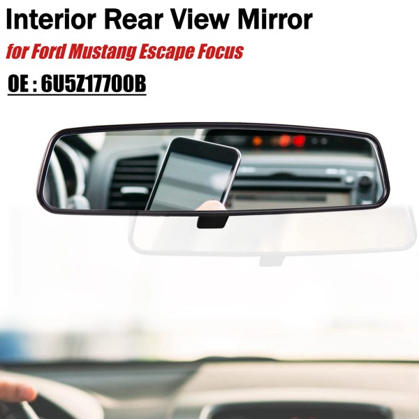 Unbranded Interior Rear View Mirror for Ford Mustang Escape Focus