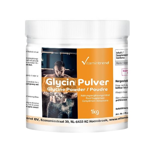 Vitamintrend Glycin Pulver pur - 1 kg ohne Zusatzstoffe !
