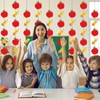 QOUBAI 9Pcs Pencil Apple Banner for Back to School Decorations
