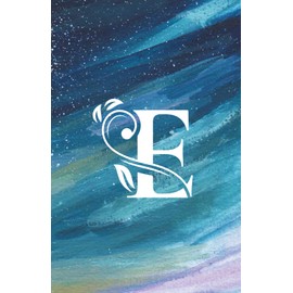 Custom 'E' Initial Notebook: 5.5x8.5 Paperback - Perfect Birthday Gift - 120 Pages 60 Sheets