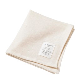 Kusuhashi Crest Weave Imabari Towel KuSu POP Twill Gauze/Triple Gauze Wash Towel, Kinari, Approx. 12.6 x 13.4 inches (32 x 34 cm), Made in Japan 1-69031-51-BE