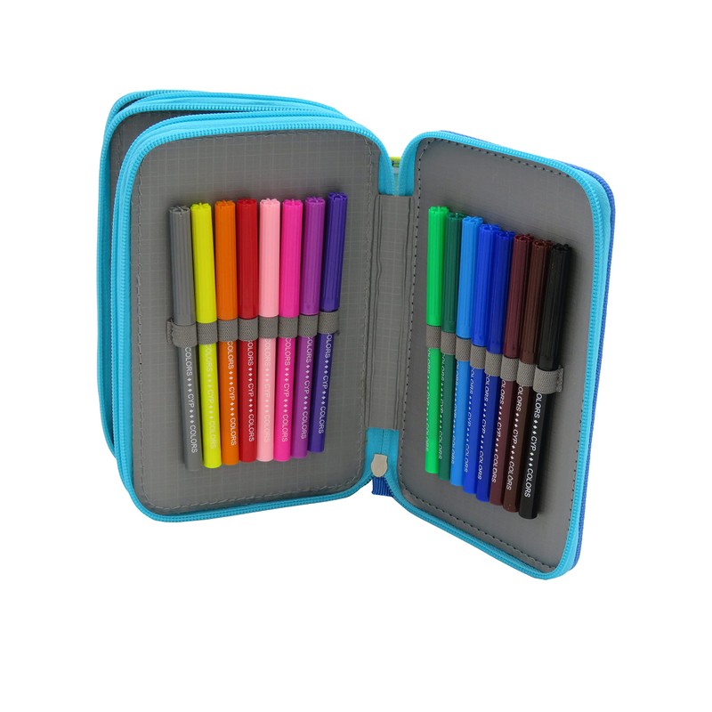 CYPBRANDS Unisex Children's Ep-343-Pw Pencil Case, Coloured, coloured