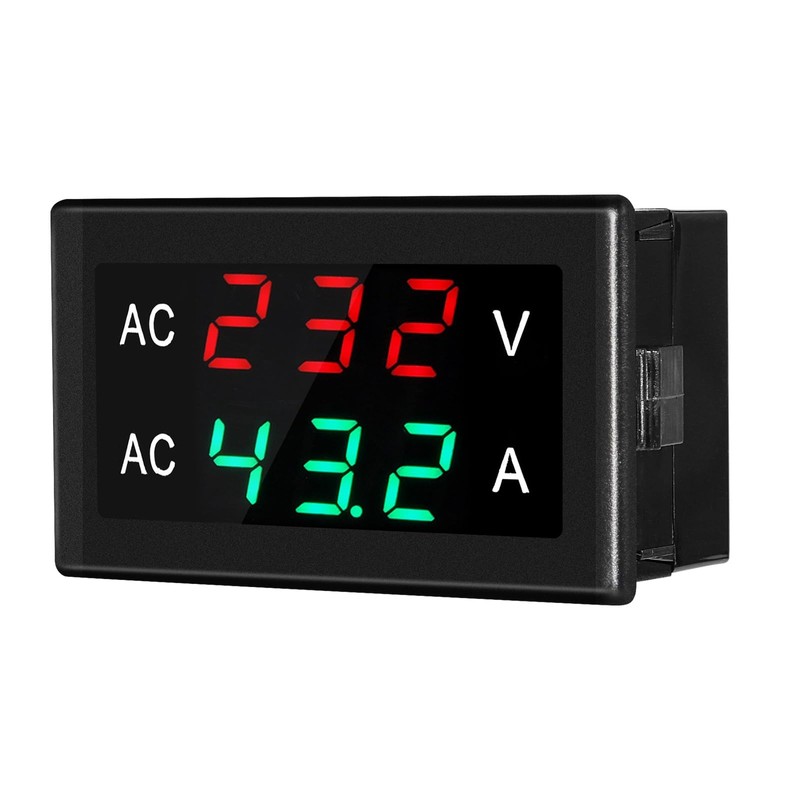 Jadeshay LCD Voltmeter Ammeter AC50-500V 0-120A Voltage Meter Electricity Meter