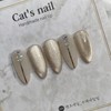 Syrup Magnetic Nail Handmade Nail Tips - Coffin / 시럽