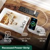 Huuger Nightstand with Charging Station, 27.6 Inch Bedside Table with