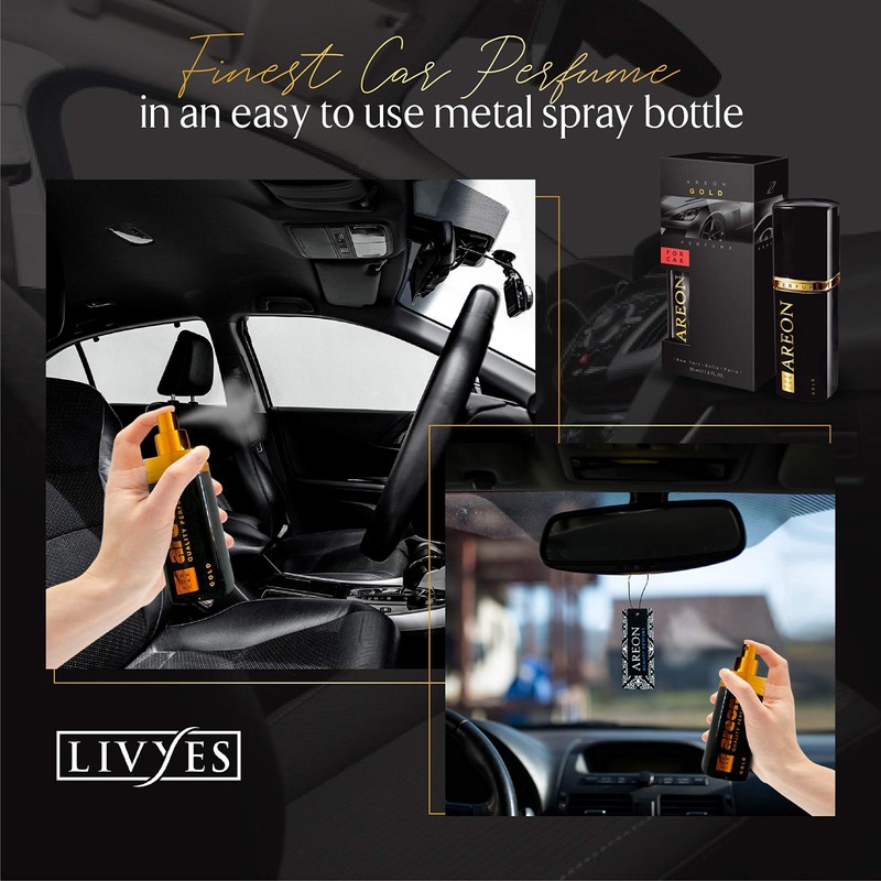 Areon Air Freshener Car Perfume (1, GOLD)