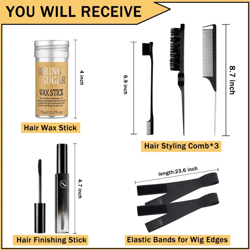 Barra De Cera Fijadora Para Cabello Daado Kit De 7