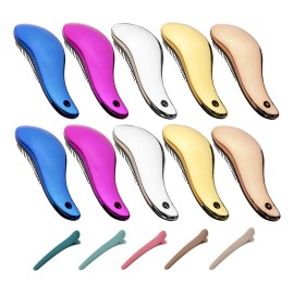 10pcs Cepillo Para Extensiones Cabello Peine Para Cabello                                                                                             