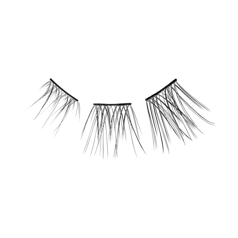 Falscara Multipack, False Eyelashes, Lash Clusters, 'D Curl', 10mm-12mm-14mm, Includes