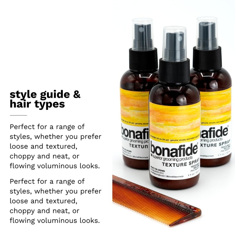 Bona Fide Pomade, Texture Spray, 4 fl. oz. | Texture