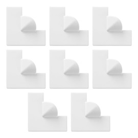 Lotsdonxia 8 Pcs Magnetic Screen Repair Corners - Seamless Door and Window Repair, Eco-Friendly Mosquito Control for UK Homes (White)