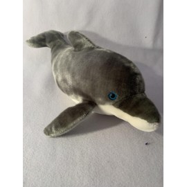 Weighted stuffed animal, dolphin choose 3-6 lbs, washable weighted buddy, plush fish