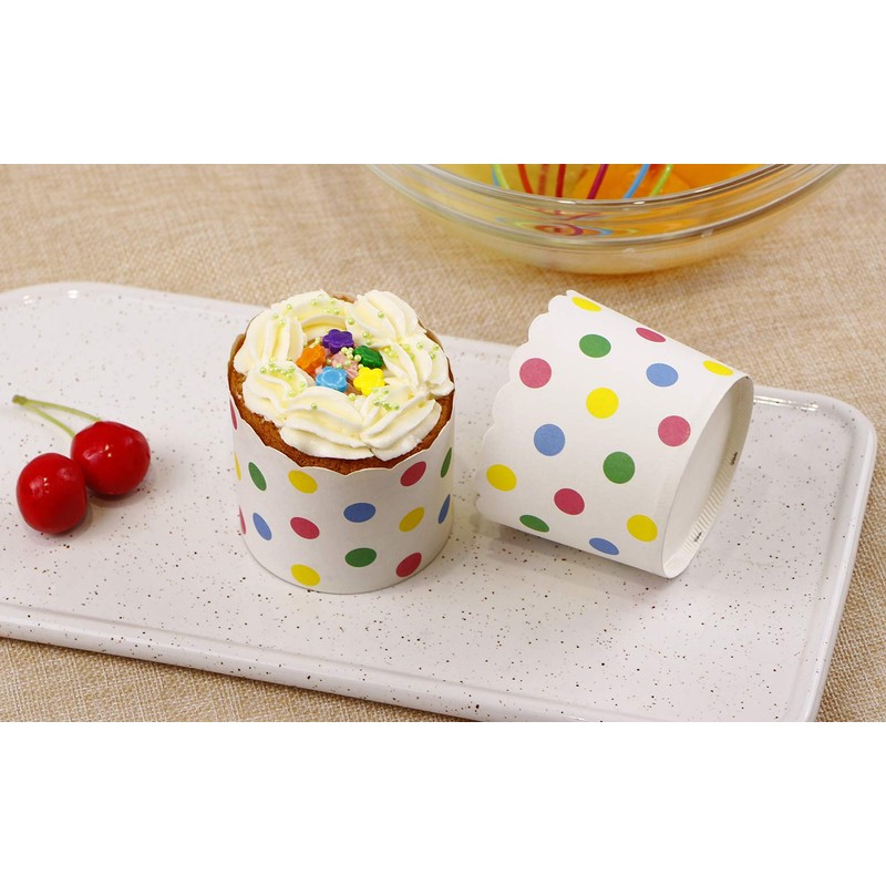 Webake Muffin Papierförmchen Cupcake Formen Papier 50 Stück Muffinförmchen in