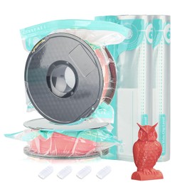 Domsanistor 3D Printer Filament Storage Bag Vacuum Kit, 20 Thicken Spool Storage Sealing Bags with 4 Cilps, 11.8x13.4in Filament Bags for Keeping 1kg Spool Filament Dry